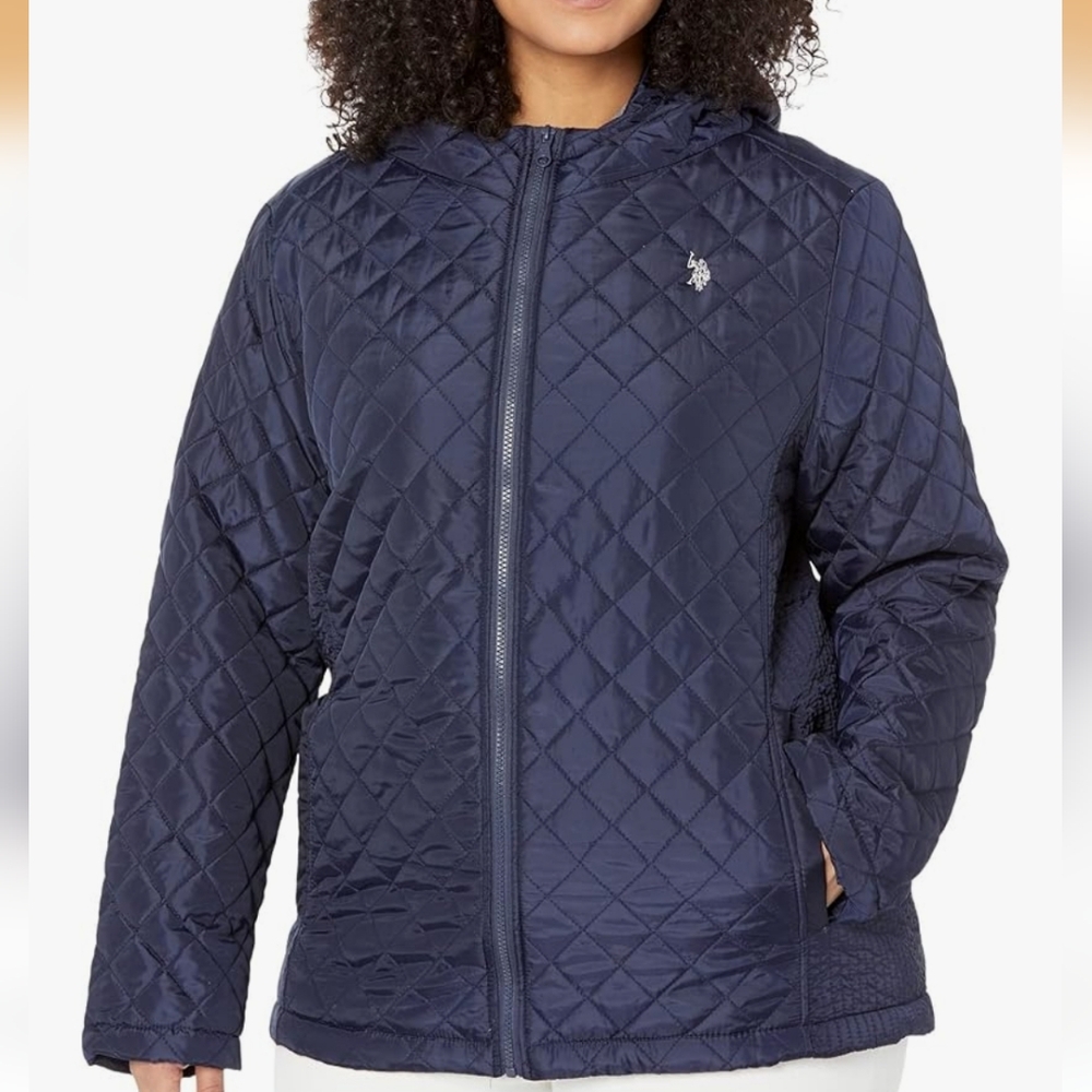 U.S. POLO ASSN. Plus Size Faux Fur Lined Quilt Jacket